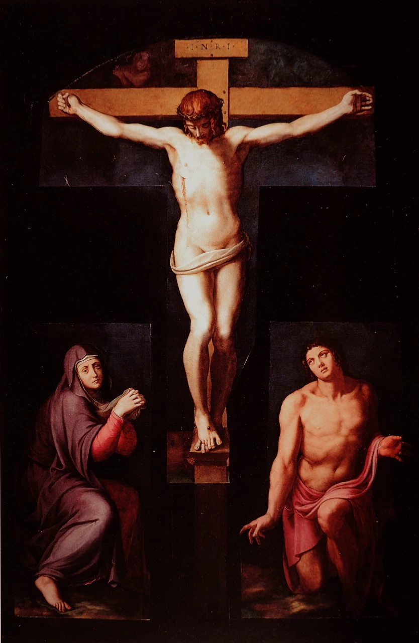 115-crocifissione di Cristo con la Madonna e San Giovanni Evangelista -Firenze